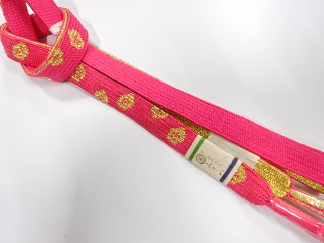 未使用品　正絹　手組帯締め